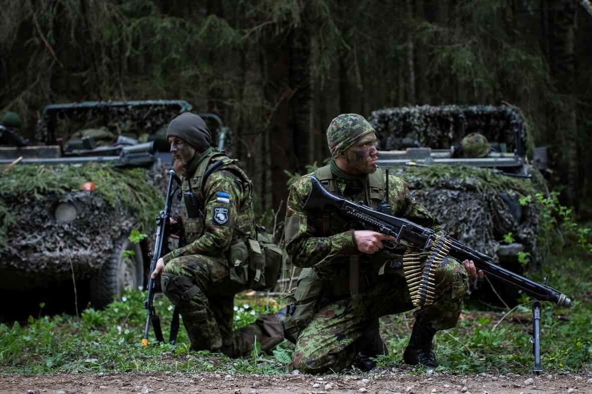 Estonia joined NATO in 2004 and borders Russia